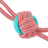 STRETCH & FETCH TPR + BRAIDED ROPE KNOTTED DOUBLE TUGGER 35X8X8CM