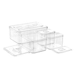 CRYSTAL 4PC STORAGE CONTAINER SET 2x1L/2.15L/5.4L