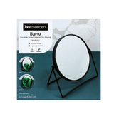 BANO DOUBLE SIDE MIRROR ON STAND 19.5X19.5CM BLACK/WHITE