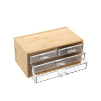 BANO BAMBOO 4 DRAWER 24X15X11CM