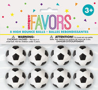 3D SOCCER 8 BOUNCY BALLS