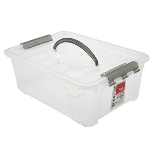 CARRY BOX WITH HANDLE TRANSPARENT