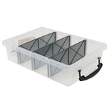 COMPARTMENT STORER 4 SECTION 6LT CLEAR