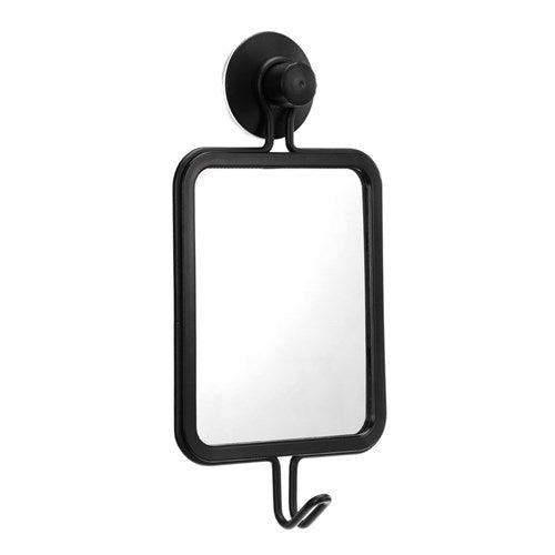 SUCTION HANGING MIRROR W/HOOK 25X12.5CM