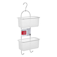 SHOWER CADDY 2 TIER FROSTED 29.5X14X70CM