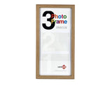 MDF COLLAGE FRAME 25X49CM-3*18X13CM IN 3 COLOURS